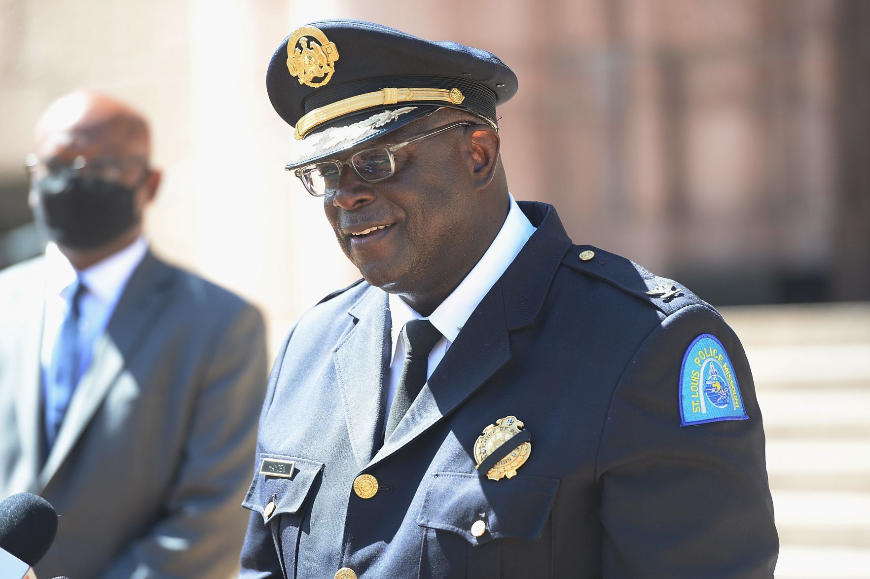 St. Louis City Police Chief John Hayden announces his plan to retire.